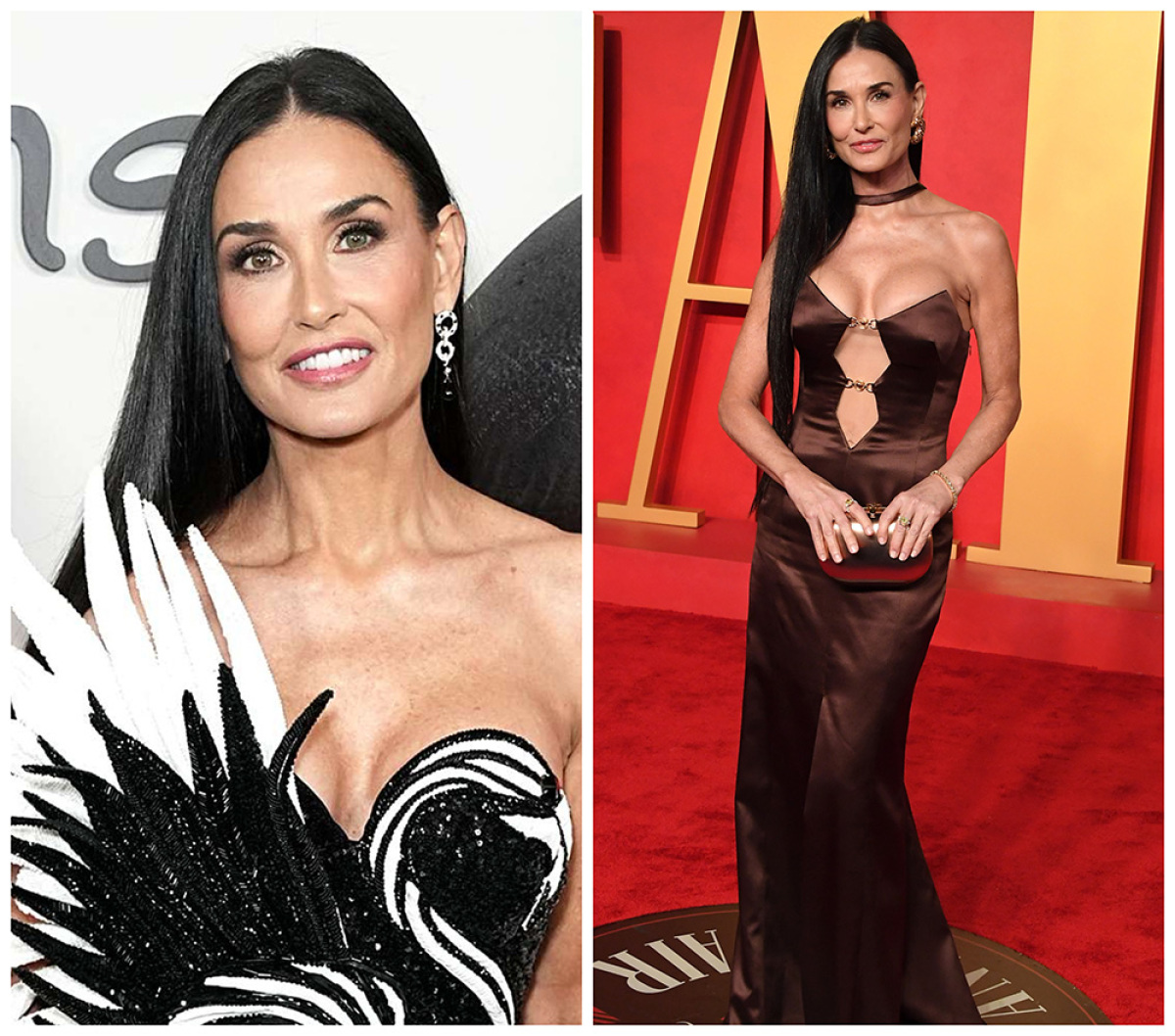 Cum arată rochia cu care Demi Moore a făcut senzație la 62 de ani, pe covorul roșu la Premiile BAFTA. Actrița a impresionat cu eleganța ei. FOTO