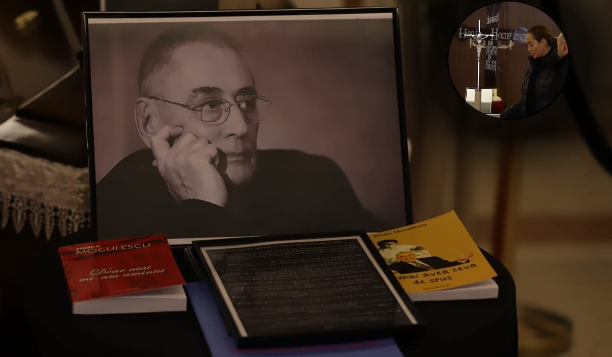 Cum a apărut Nidia Moculescu lângă sicriul cu trupul neînsuflețit al lui Horia Moculescu. Primele imagini