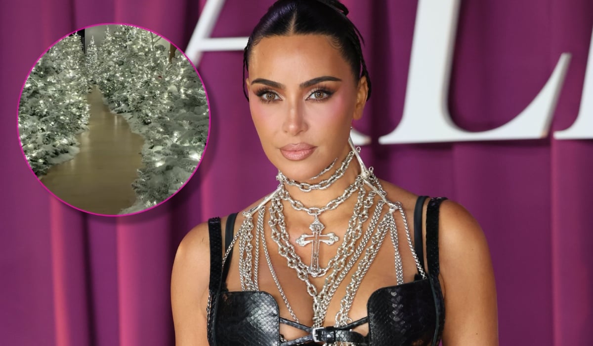 Imagini cu casa lui Kim Kardashian împodobită de Crăciun. Decorul extravagant pe care l-a ales în acest an