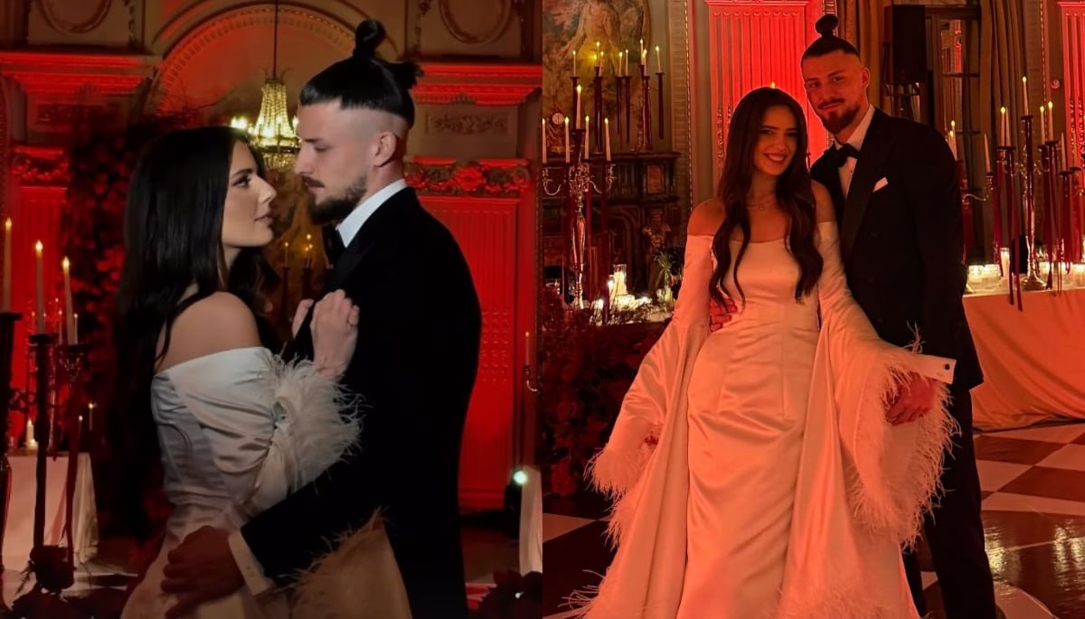 Cât a costat rochia de mireasă purtată de Ioana Stan, soția lui Radu Drăgușin. Imagini din locația de vis în care a avut loc petrecerea