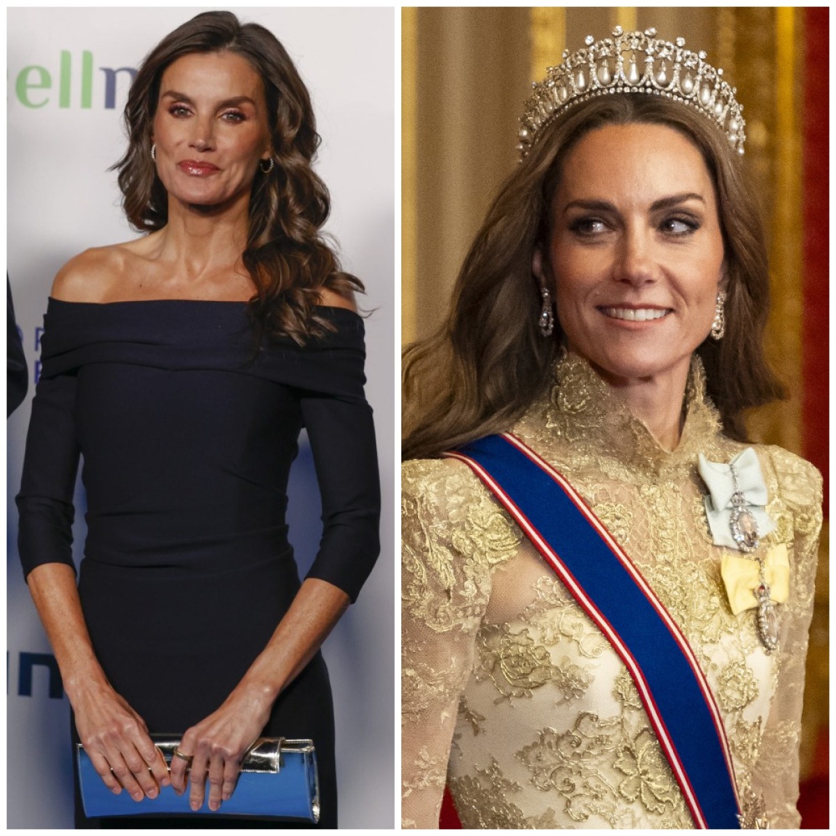 Regina Letizia a Spaniei se inspiră din stilul lui Kate Middleton, purtând o tiară strălucitoare. Cum și-a făcut apariția în timpul unui dineu de gală fastuos. Foto