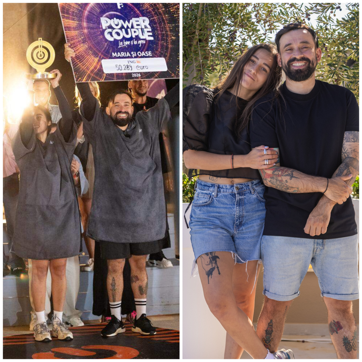 Oase și Maria Pitică, primele declarații după ce au câștigat marea finală Power Couple sezonul 3. Cei doi au plecat acasă cu marele trofeu și un cec foarte consistent: „Oricine poate face asta dacă își dorește cu adevărat”
